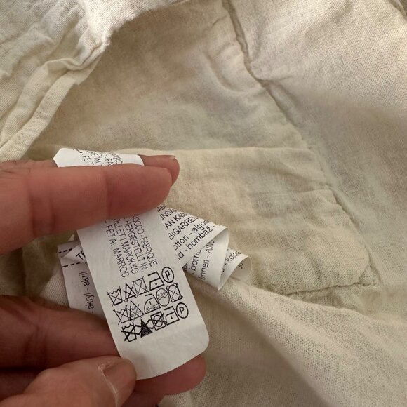 Zara Men Retro Inspired Crochet Knit Button Up Shirt Short Sleeve Cotton Blend M - Picture 16 of 16